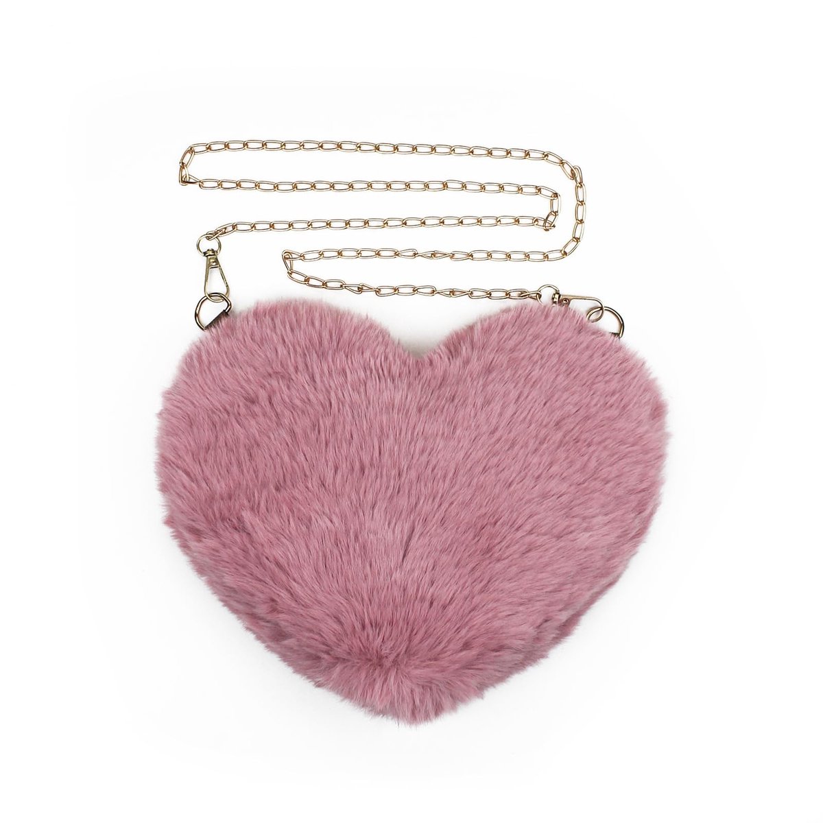 Cosensi- Schoudertas Dames - Pluche - 25.5 x 21 cm - Verstelbare Schouderband - Handtas - Klein - Lichtgewicht 110g