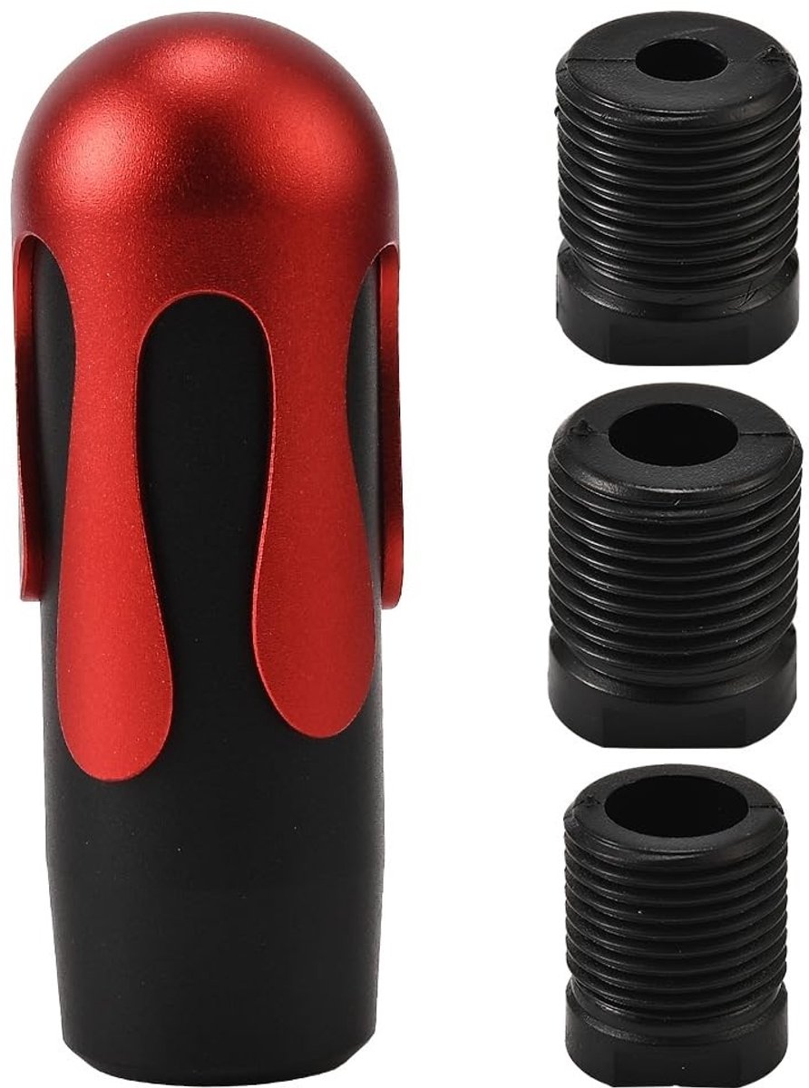 Cosensi - Car Gear Shifter - Creatieve Versnelling - Modern Design - Zwart Rood - Auto Accessoire - Uniek Schakelknop - Geschikt voor Diverse Auto's