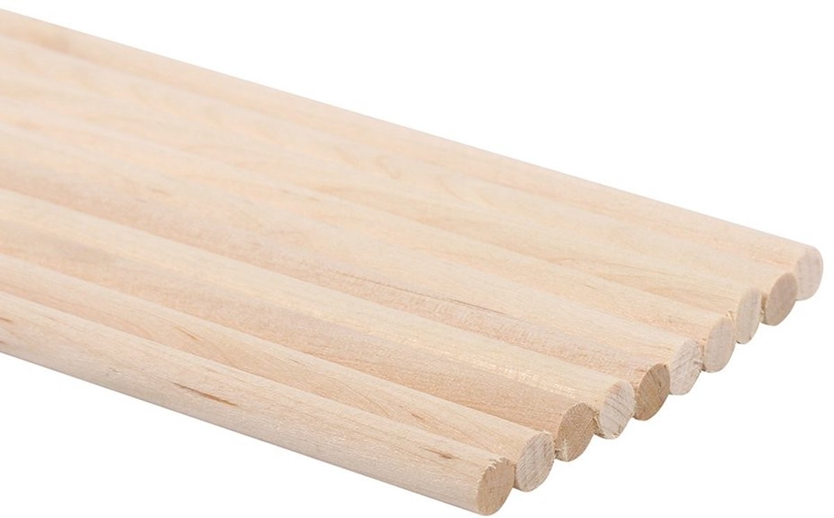 Cosensi- Houtstok 30 cm - 10 Stuks - Natuurlijk Hout - DIY Handwerk - Scène Decoratie - Gladde Snit - Flexibel en Mooi - Houtbalk