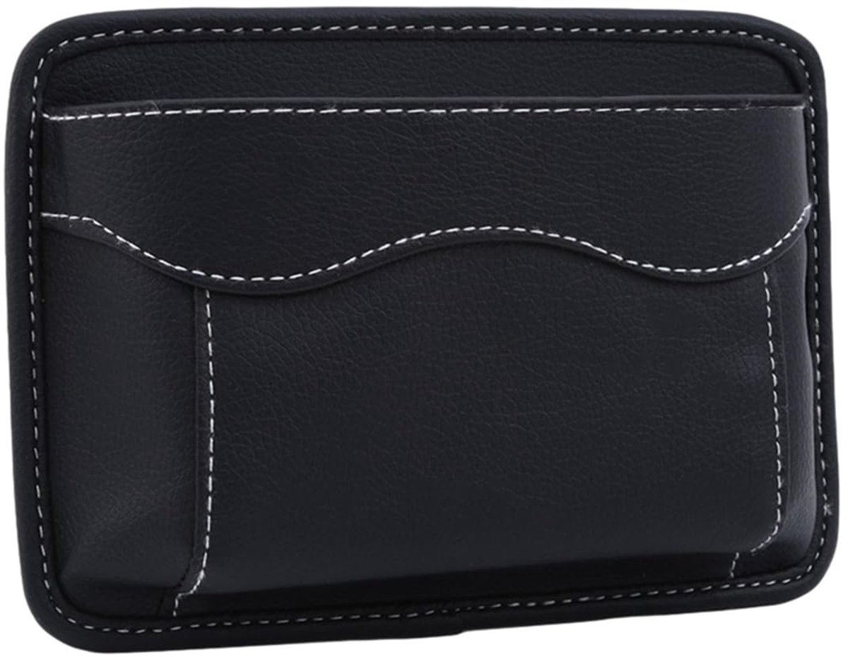 Cosensi- Autozit Organizer Hoogwaardige PU Lederen - Multifunctionele Auto Opbergzak - Hangende Opbergruimte - Waterdicht - Compact 18 x 12 x 5 cm