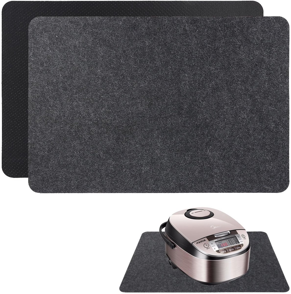 Cosensi- Hittebeschermingsmat 30 x 45 cm - Vuurvaste Onderlegger - Brandwerende Deken - Onderleggers voor Friteuse/Magnetron - Flexibel/Duurzaam