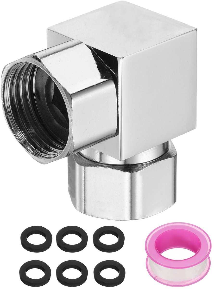 Cosensi- Bidetadapter G1/2 Inch - Douche-inverter - Roestvrij Staal - T-stuk - Slangverbinding - Corrosiebestendig - Eenvoudige installatie - Doucheadapter