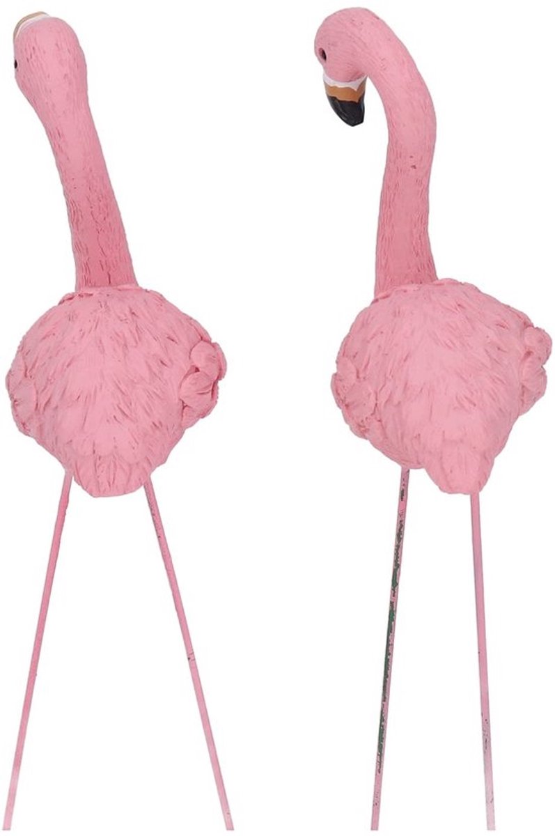 Dailygoody - Roze Flamingo Tuinbeelden - Levendige Decoratie - Set