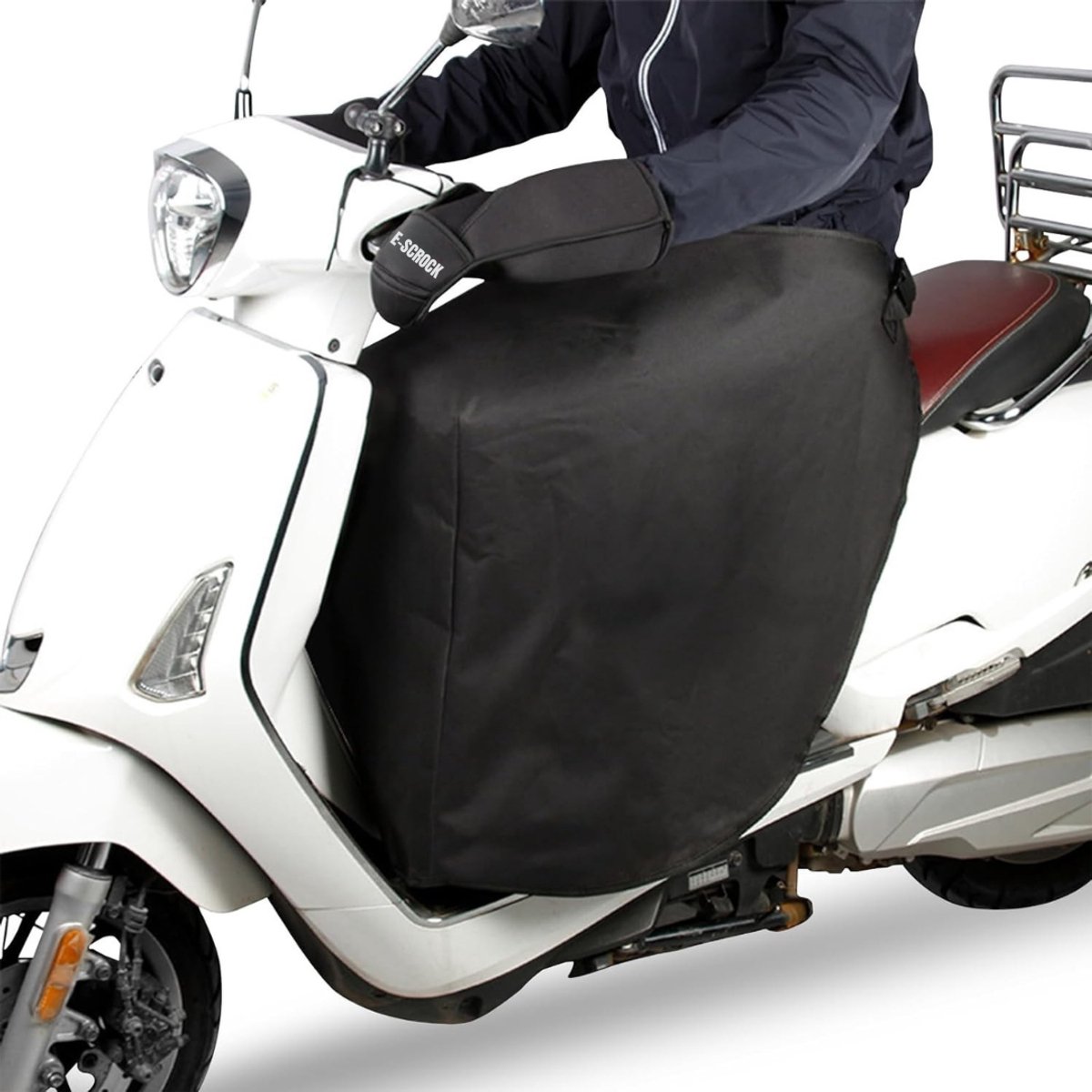 QIN® Scooter Deken - Beenkleed - Waterdicht - Winddicht - Zwart - 30cm x 24cm x 7cm
