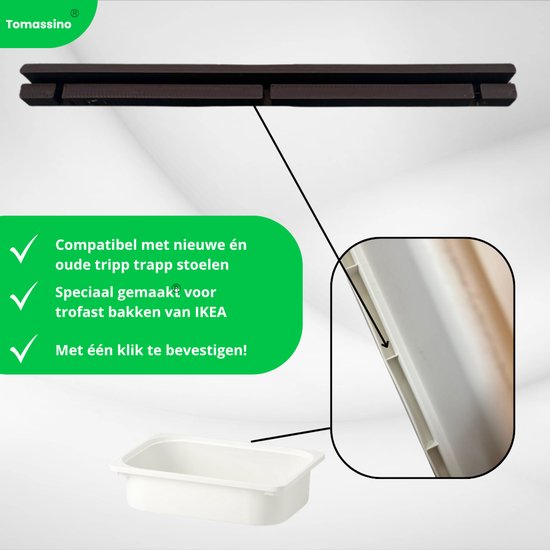 Ikea trofast adapter voor tripp trapp kinderstoel - geschikt voor álle modellen - V3 - Zwart van IKEA — afbeelding 2
