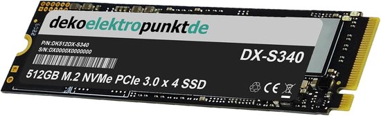Interne SSD Schijf - Harde Schijf - Systeem Upgrade - NVMe PCIe 3.0 - 512GB - Zwart — afbeelding 4