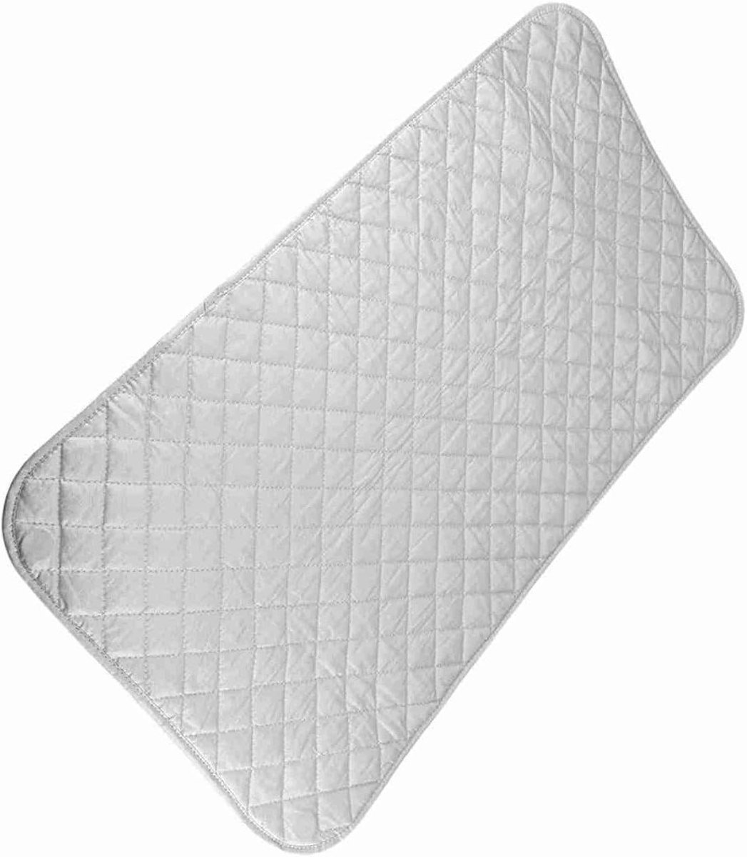 Opvouwbare Strijkmat - Magnetische Strijkdeken - Strijken op Tafel - Antislip Basis - 24 x 22 cm - Grijs