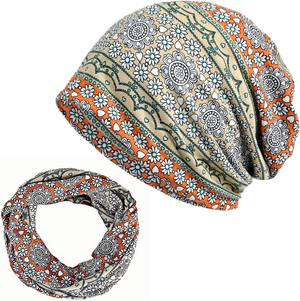 Comfortabele Katoenen Beanie Muts voor Dames en Heren - Slouchy Hoofddeksel voor Haarverlies en Slaap