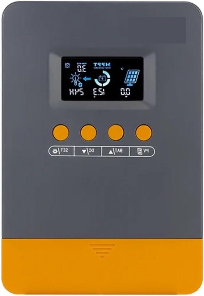 Zonne Laadregelaar - Intelligente Regulator - Batterij Opladen - MPPT Technologie - 45A 100V - Grijs