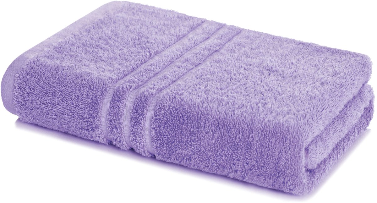 Lavea® Badhanddoek 80x200 cm, 100% Katoen – Grote badhanddoek, badlaken, strandlaken, saunahanddoek – Lavendel