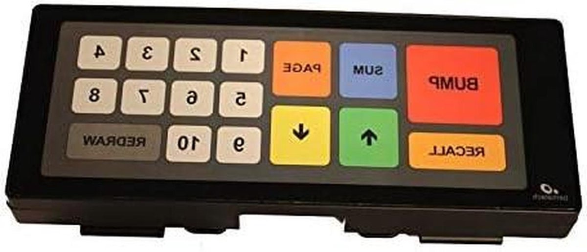 Aanraakbuffer - Toetsenpaneel - Verkoop Efficiëntie - USB Connectiviteit - 24.6 cm - Zwart