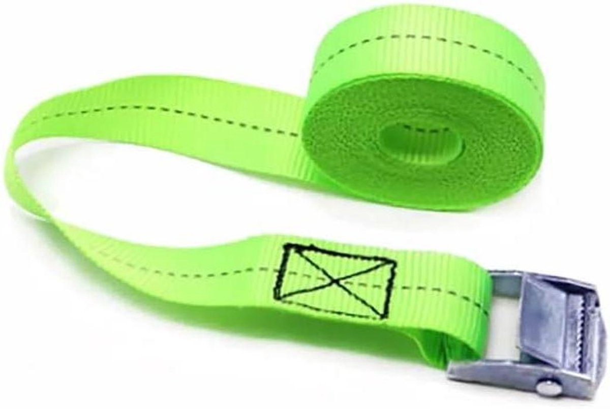 Spanbanden Set - Sjorbanden Robuust - Bagage Vervoeren - Metalen Gesp - 1 Meter - Zwart