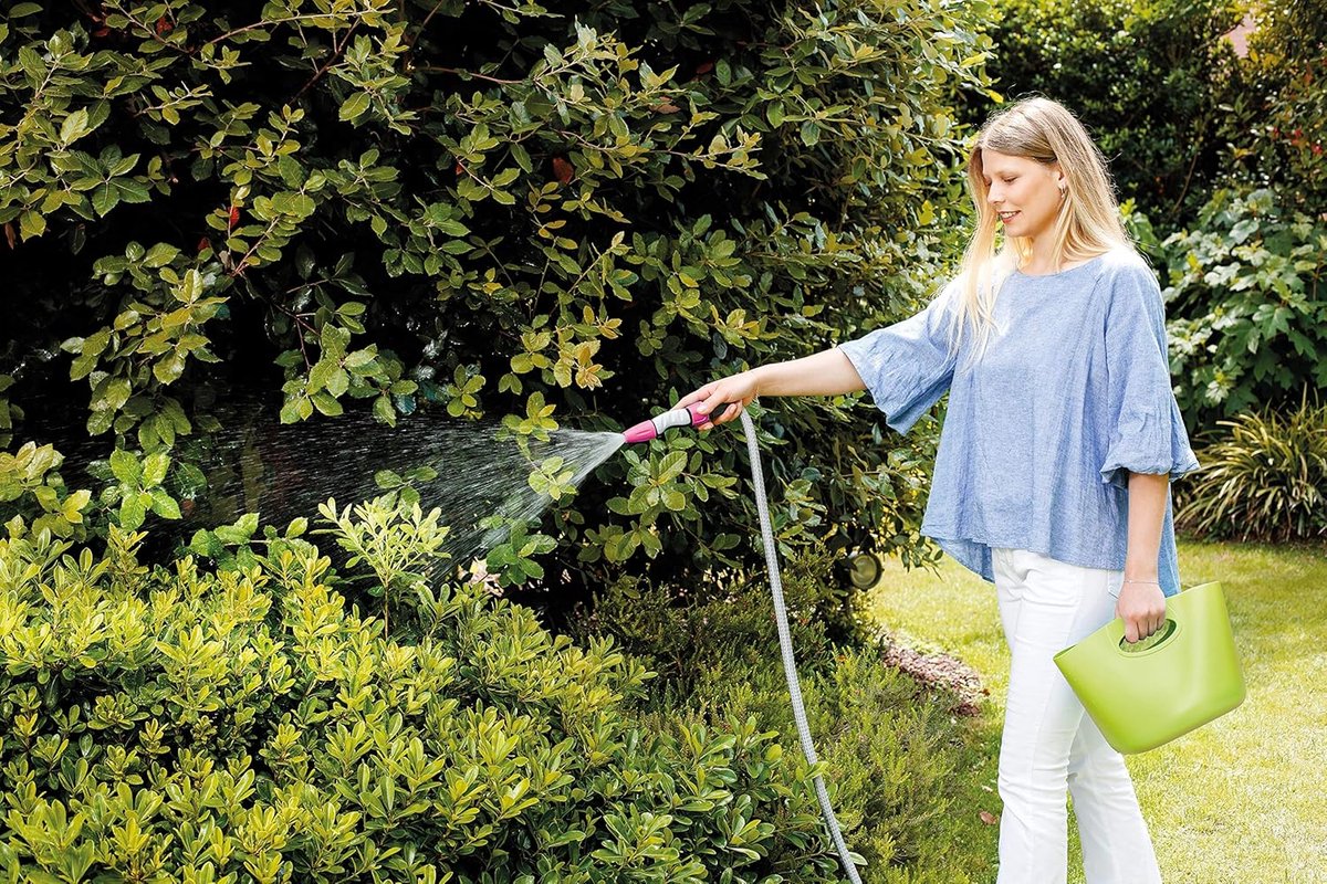Uittrekbare Tuinslang - Flexibele Slang - Tuin Bewateren - Compact Opbergbaar - 15 Meter - Limoengroen
