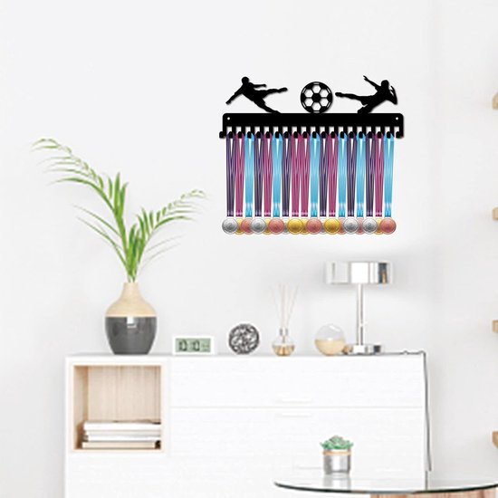 Metalen Medaille Houder Display Rek voor Muur - Hanger voor 60+ Medailles — afbeelding 2