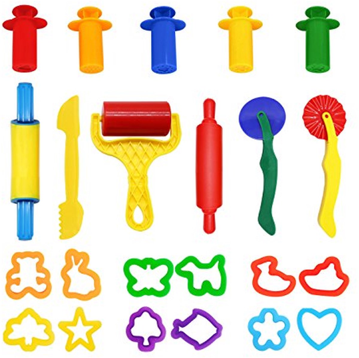 Kneedgereedschap en Kleimateriaal - 23 Stuks voor Creatief Spelen