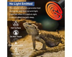2-Pack Keramische Warmtelamp E27 voor Reptielen en Amfibieën