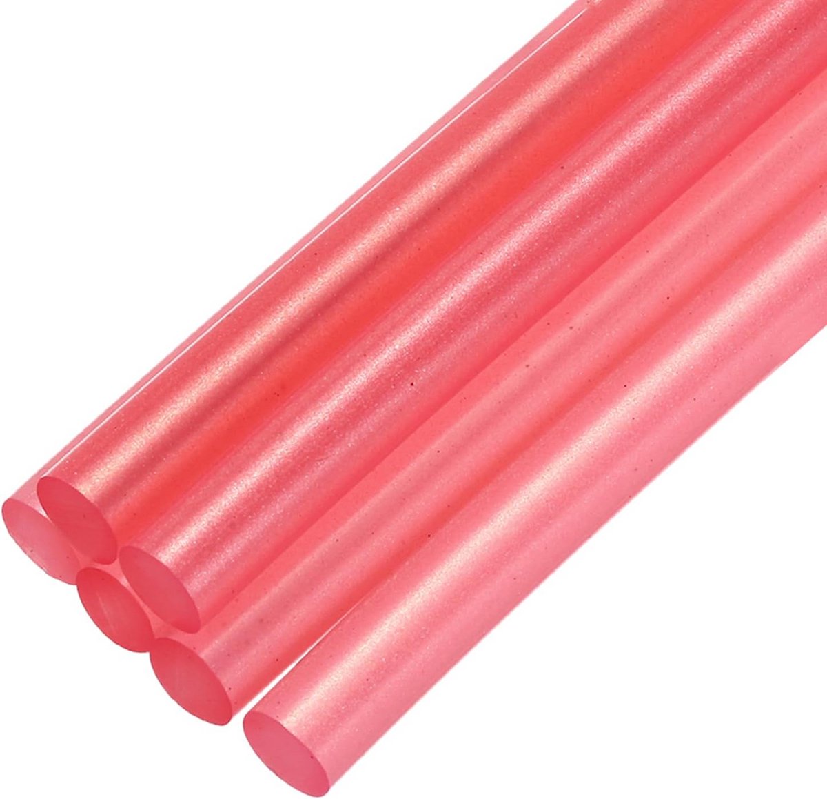 QUARKZMAN 6 stuks 100 mm x 7 mm lijmpistool, lijmpistool, lijmsticks voor repareren, kunst, decoreren, doe-het-zelf handwerk, warm rood