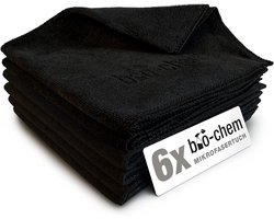 Bio-Chem | 6 x microvezeldoek 40 x 40 cm | reinigingsdoek, doek, poetsdoek raamdoeken, microvezeldoeken - pluisvrij, absorberend en zacht