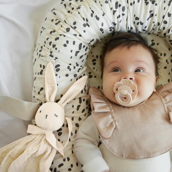 Knuffeldoekje met Konijn - Zacht Biologisch Katoen - Veilige Slabbetje voor Baby & Peuter — afbeelding 3
