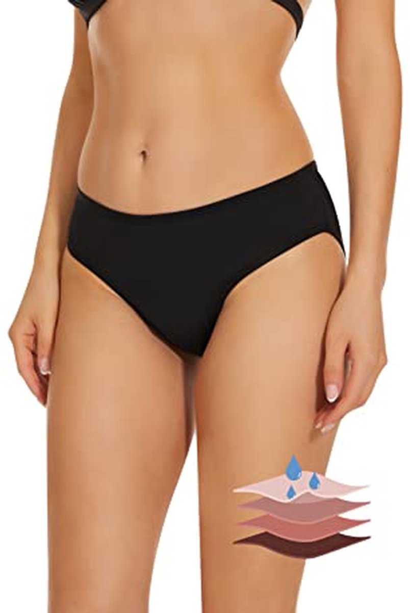 Lekvrij Menstruatiezwemkleding voor Vrouwen en Meisjes - UPF 50+ Waterdicht Badkleding