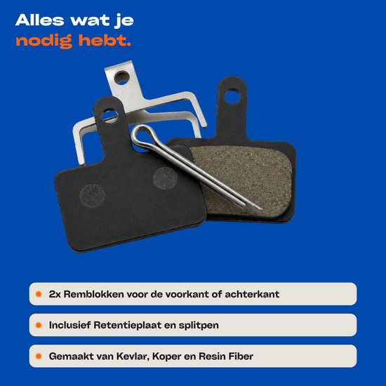 HeyParts - Shimano Remblokken - Geschikt voor Shimano - Resin - B05S — afbeelding 3