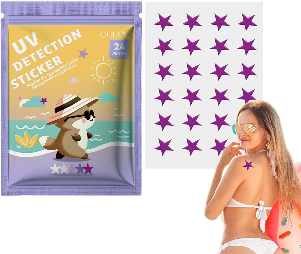 Slimme UV-detectorstickers - Vergeet nooit meer een zonnebrandcrème aan te brengen
