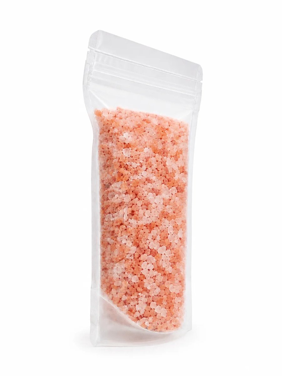 2x Roze Himalayazout (grof) 450g, Hersluitbare Stand-up Pouches.