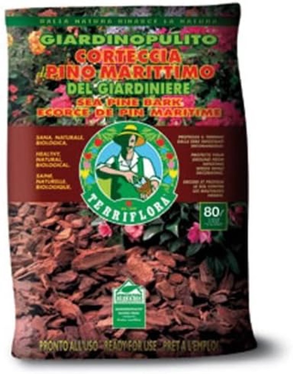 Boomschors - Natuurlijke bodembedekker - Bodem beschermen - Langdurige werking - 80 liter - Bruin