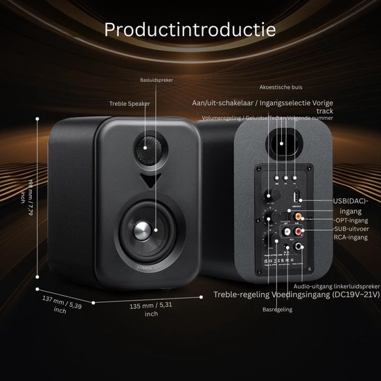 CLVP® Boekenplank Speakers - HiFi Speakers - Stereo Speakers van CLVP — afbeelding 5