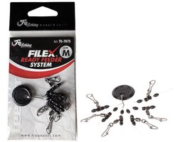Filex Ready Feeder System - Medium - 6 stuks - Feeder Vissen Montage systeem - Witvissen Feeder Onderlijn montage