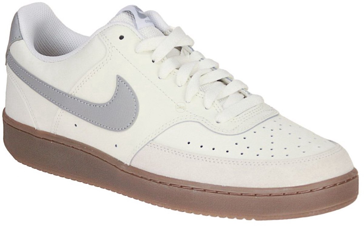 Nike Court Vision Low Sneakers Heren / Leren Lifestyle Sneakers Casual Schoenen Wit