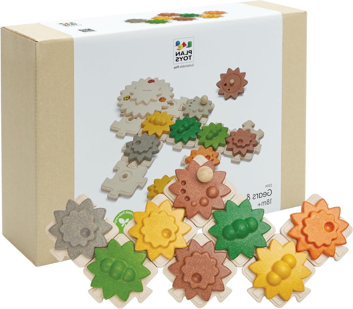 Houten Puzzel - Mechanische Set - Cognitieve Training - Natuurlijk Materiaal - 14x14x3cm
