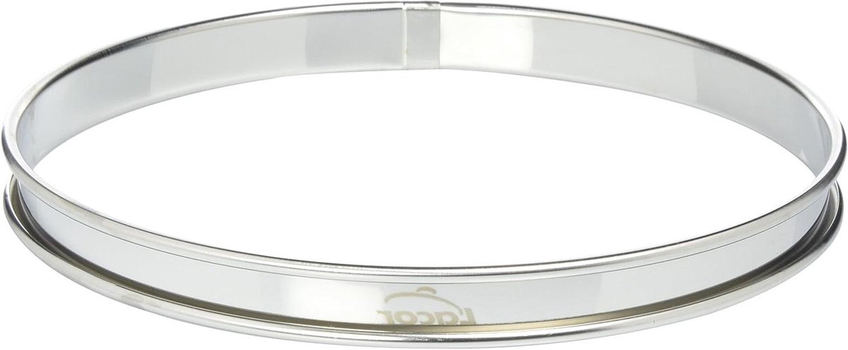 Taartring - Bakvorm Ring - Gebak Vormen - Roestvrij Staal - 20 cm Diameter - Zilverkleurig