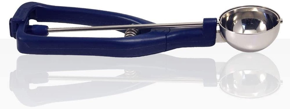 IJslepel - Portioneerlepel - IJs Scheppen - Compact Formaat - 43mm Diameter - Blauw