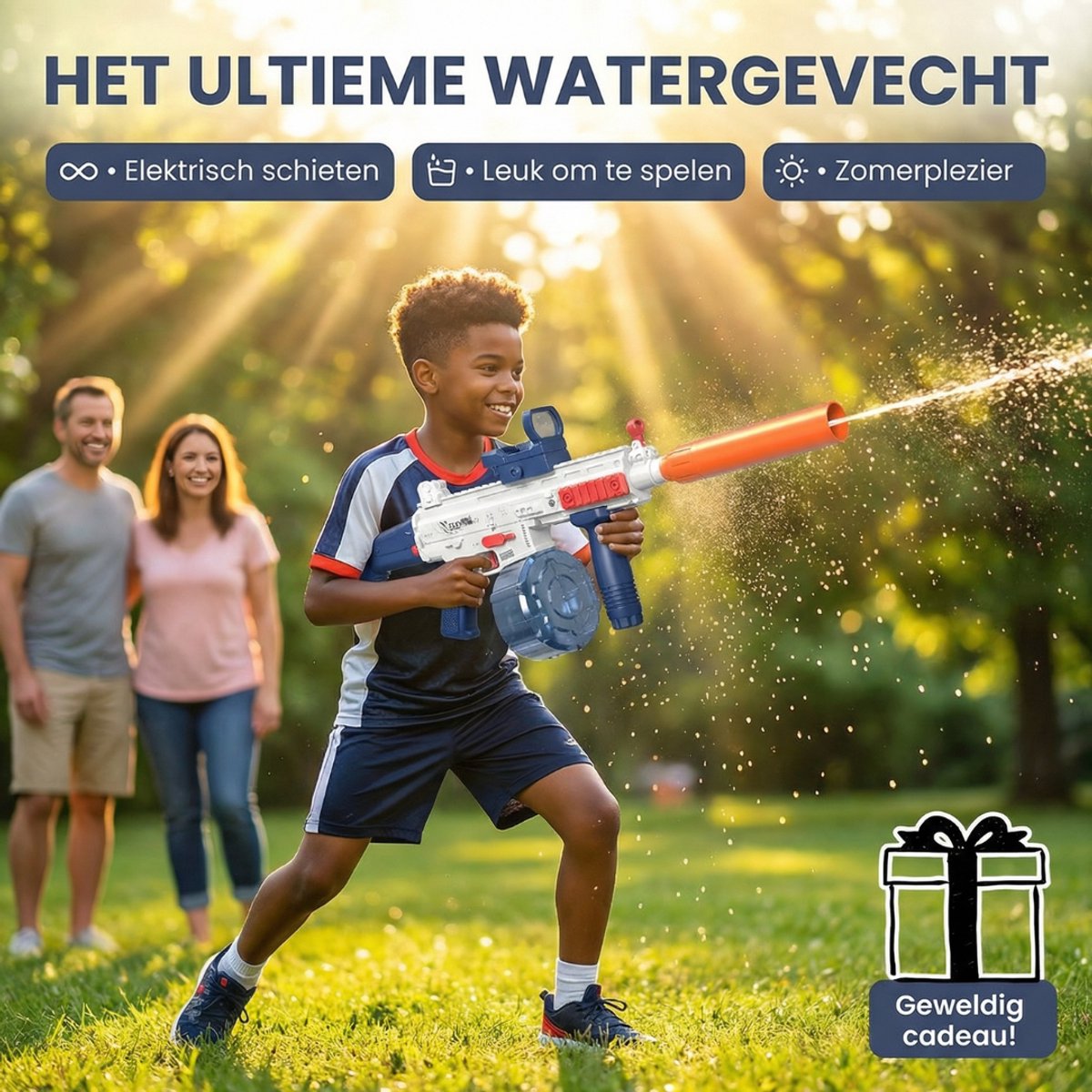 Elektrisch Waterpistool – Oplaadbare Water Gun met Continue Straal – 500ML – Outdoor Speelgoed voor Kinderen – Zomer & Zwembad — afbeelding 5