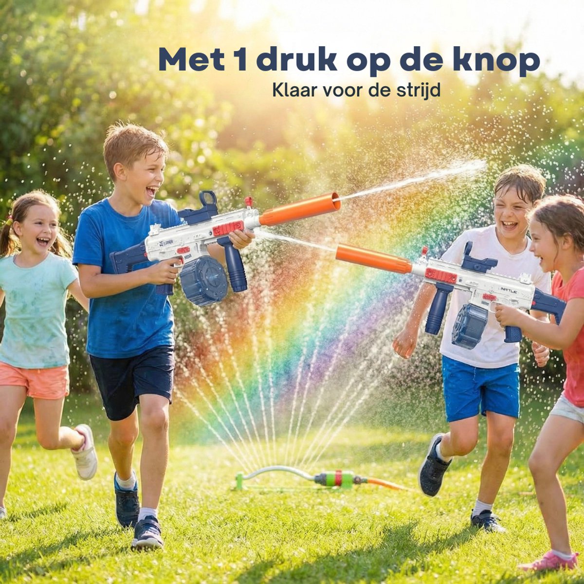 Elektrisch Waterpistool – Oplaadbare Water Gun met Continue Straal – 500ML – Outdoor Speelgoed voor Kinderen – Zomer & Zwembad — afbeelding 8
