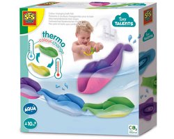 SES Creative - Tiny Talents - Montessori Badspeelgoed - Kleurveranderende vissen op een rij - 3 stuks - veel speelmogelijkheden - verandert in van kleur door watertemperatuur - Speelgoed 1 jaar