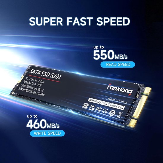 Interne SSD - Solid State Drive - Computer Upgrade - SLC Cache Technologie - M.2 2280 - Zwart — afbeelding 5