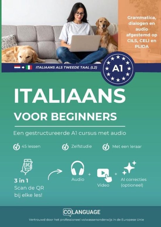 Italiaans voor beginners - een gestructureerde A1 cursus met ... - cover