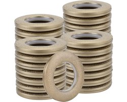 Coolty Set van 32 kunststof ogen van 40 mm voor ramen, douche, locker (mat bruin)