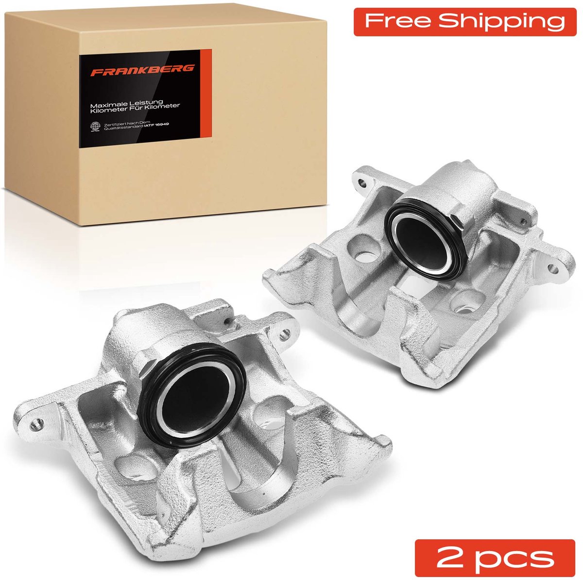 Frankberg 2x remklauw voor links/rechts voor VW Transporter T4