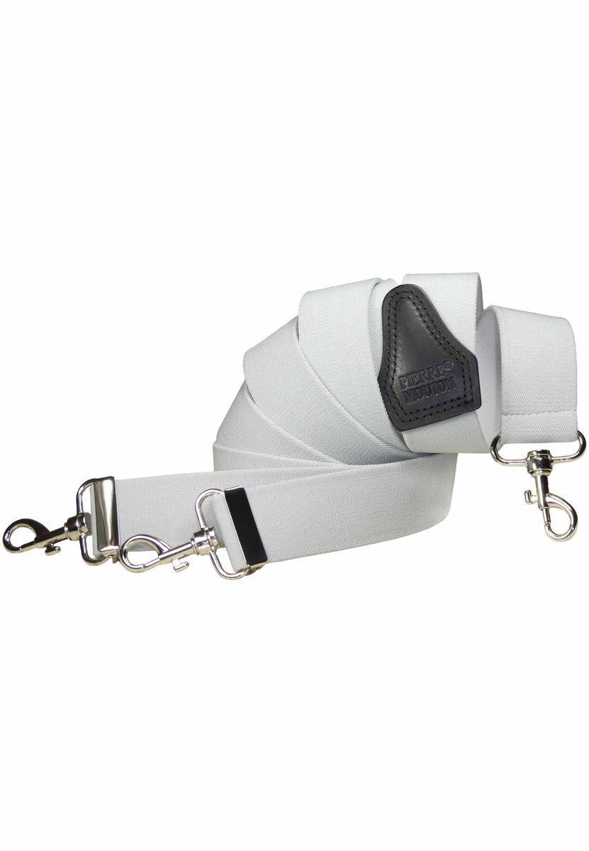Pierre Mouton - Bretel - Volwassenen - Heren - Sterk met Haken - Lichtgrijs - 140cm - 35mm - XL - XXL