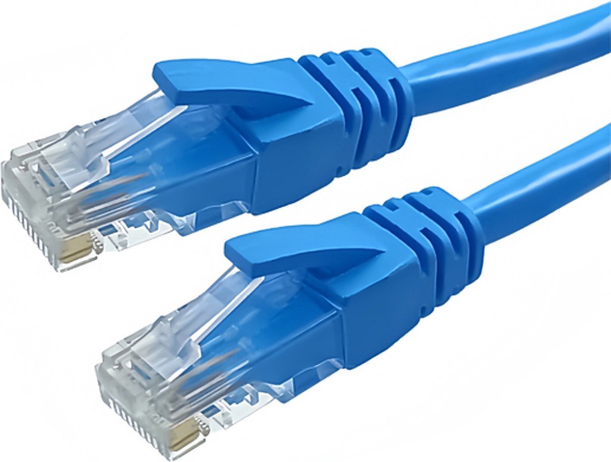 Internetkabel - 20 meter - CAT6 - Netwerkkabel (1000Mbps) - Blauw - UTP kabel - RJ45 - UTP kabel