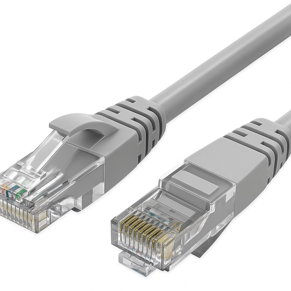 Internetkabel - 10 meter - CAT6 - Netwerkkabel (1000Mbps) - Grijs - UTP kabel - RJ45 - UTP kabel