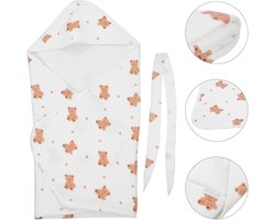 Couverture d'emmaillotage en coton biologique pour nouveau-nés, douce et respirante, adaptée à la chambre de bébé et au sommeil