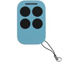 Garagedeur afstandsbediening - Universele Garagepoort Afstandsbediening - 280-868 MHz -Multifrequente Remote Control - 4-Kanaals Duplicator - Garagedeuren & Hekken - Eenvoudige Koppeling - Met LED-indicator & Sleutelhanger - Blauw