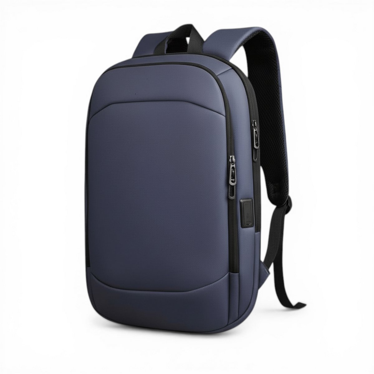 Laptop Rugzak 17.3 inch - Uitbreidbaar 8-18 cm - Waterafstotend - USB Oplaadpoort - Blauw