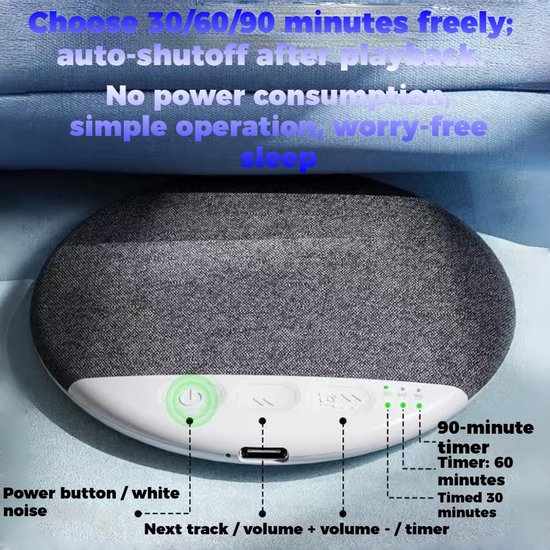 Nieuw model Bluetooth-kussenspeaker 2026 - Bluetooth-speaker voor onder het kussen met witte ruis - Microfiber Bluetooth 5.4-bedspeaker - Geschikt voor zijslapers - Beengeleidingstechnologie (roze *1) van Merkloos — afbeelding 5