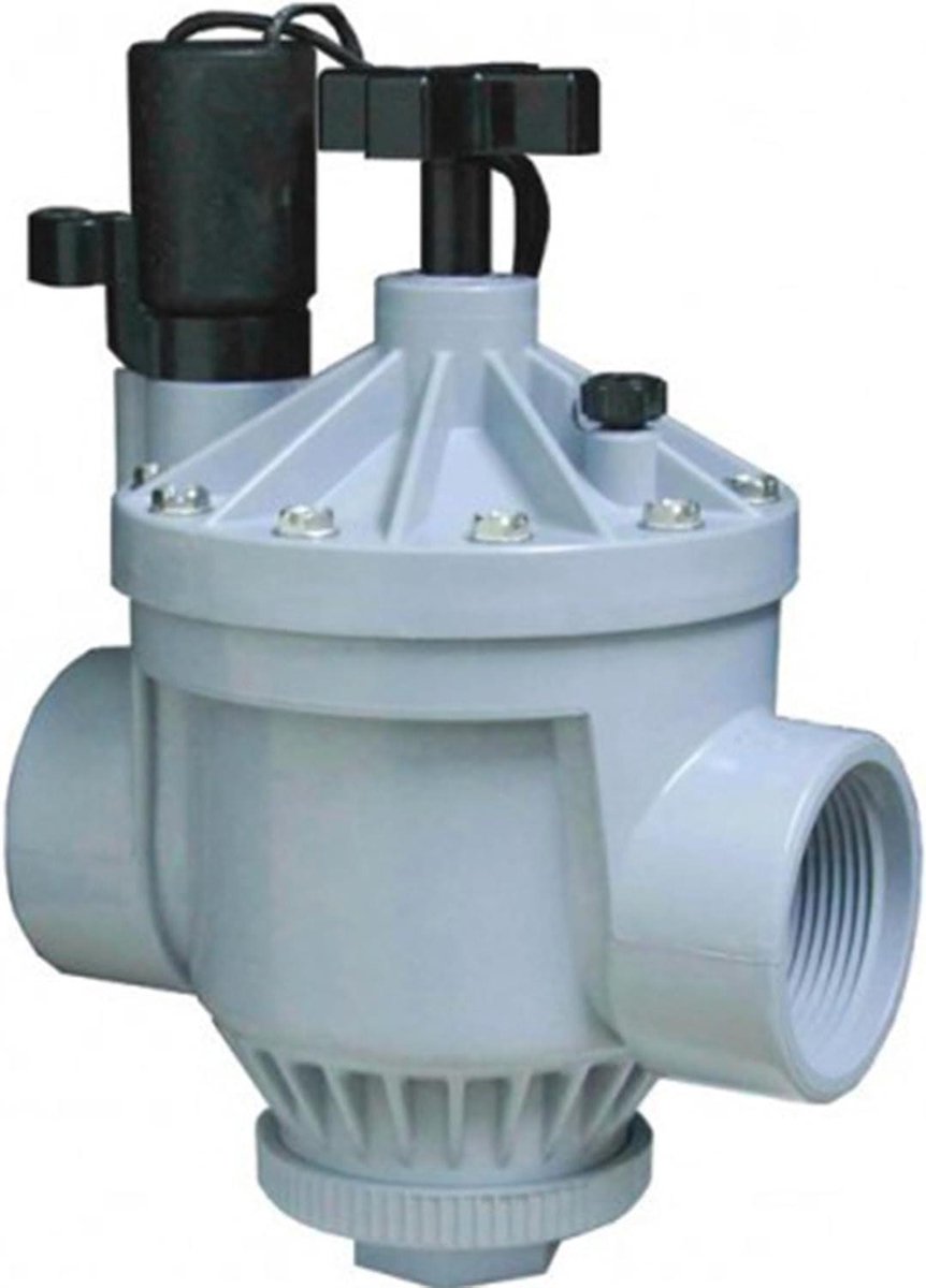 Elektrisch Irrigatieventiel - Automatische Sproei - Gazon Bewatering - Langzame Sluiting - 14x10.5x19.5 cm - Grijs