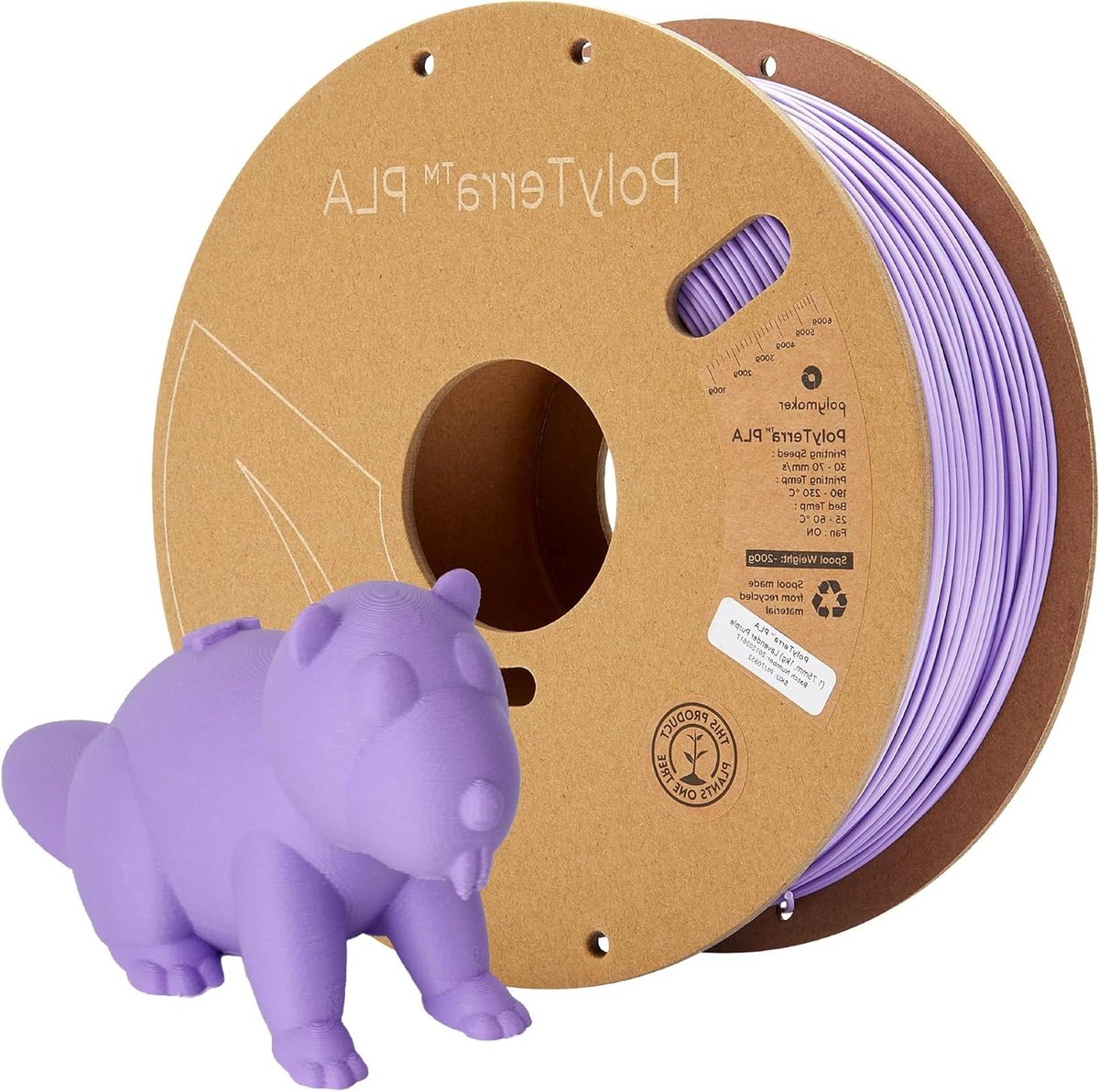PLA Filament - 3D Print Materiaal - Modelbouw - Mat Uiterlijk - 1.75 mm 1 kg - Lila